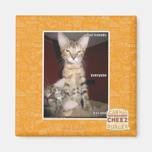 Imã Amigos Idiotas (Frente)