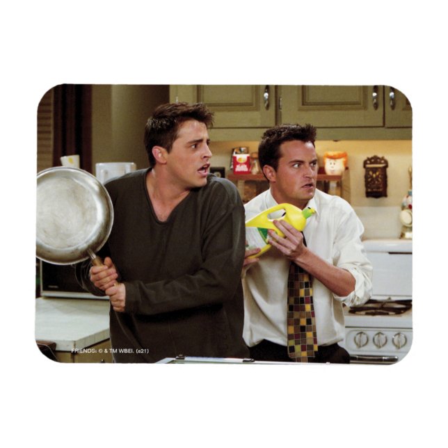 Ímã AMIGOS™ | Joey & Chandler Assustados (Horizontal)