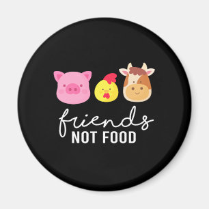 Imã Amigos Não Comidas Vegans Vegans Direitos dos Anim