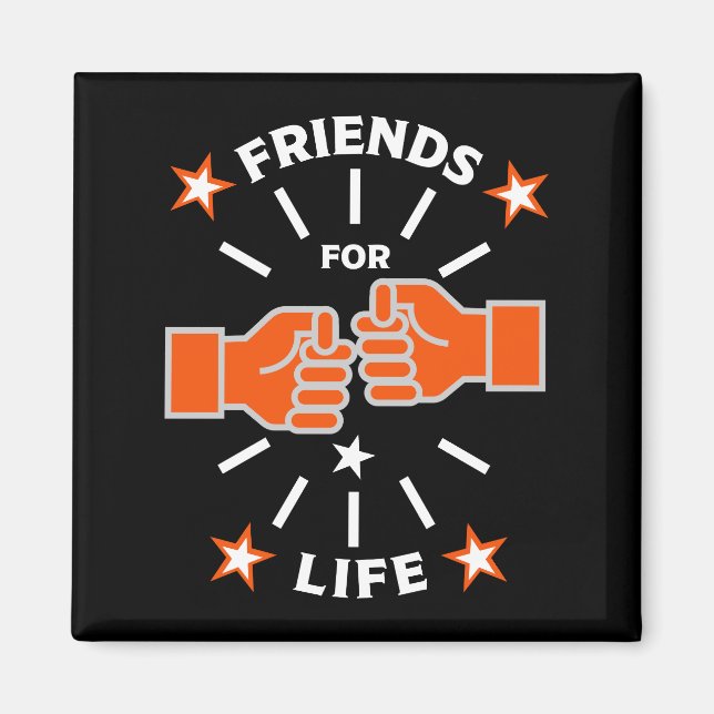 Imã Amigos Para A Vida (Frente)