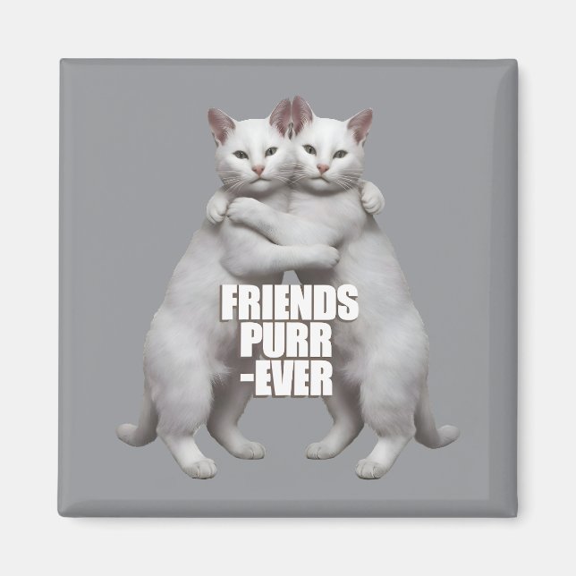 Imã Amigos Purr-Ever (Frente)