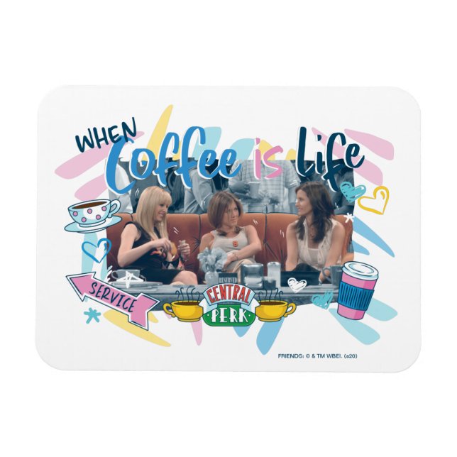 Ímã AMIGOS™ | Quando o café é vida (Horizontal)