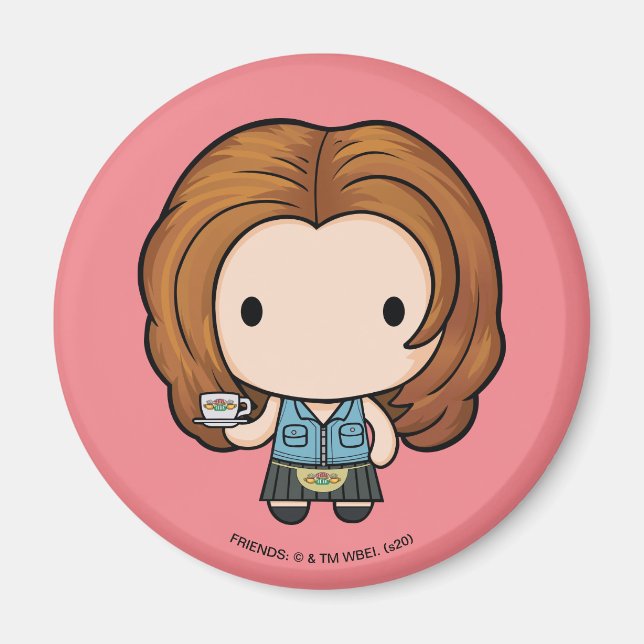 Imã AMIGOS™ | Rachel Chibi (Frente)