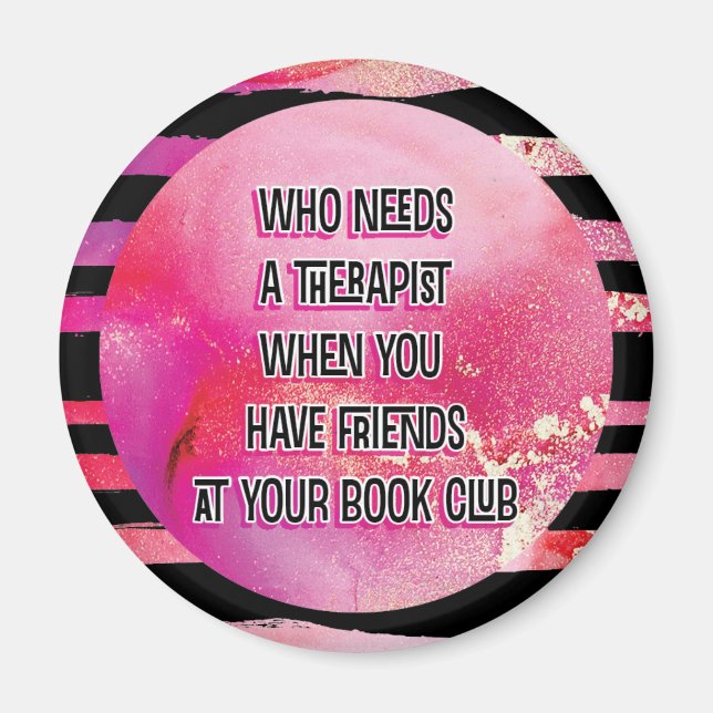 Imã Amigos Rosa No Clube Do Livro (Frente)