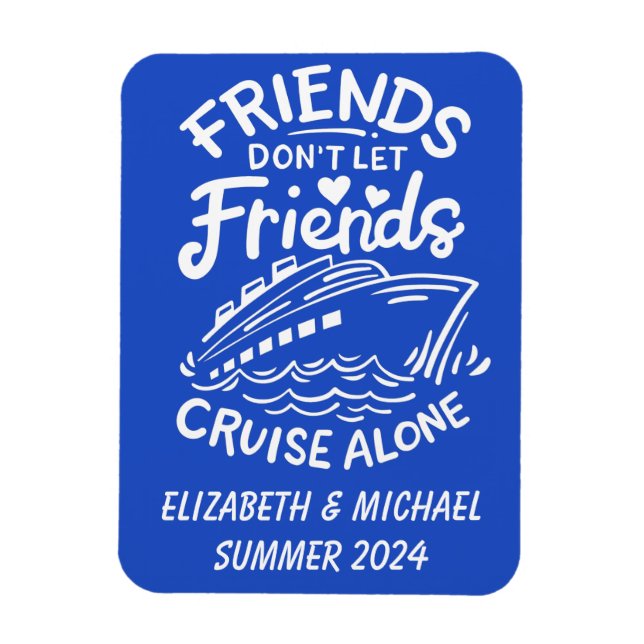 Ímã Amigos Trip Cruise Cabine de Cruzeiro (Vertical)