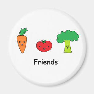 Imã Amigos vegetais felizes