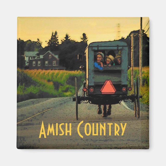 Imã Amish Country Magnet (Frente)