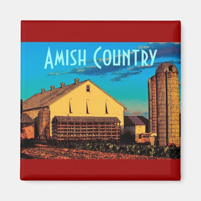 Imã Amish Country Magnet (Frente)