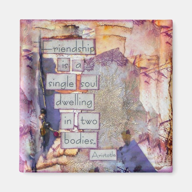 Imã Amizade Mídia Mídia É Uma Alma Solteiro (Frente)