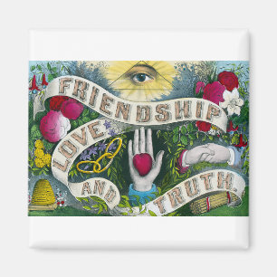 Imã Amizade ou o olho que vê tudo - Símbolo de vinhe