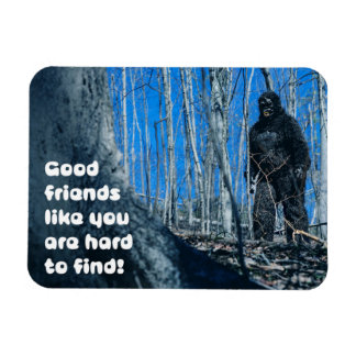 Ímã Amizade Para Qualquer Bigfoot na Floresta humor 