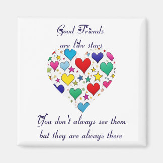 Imã Amizade Presente Bons amigos são como estrelas