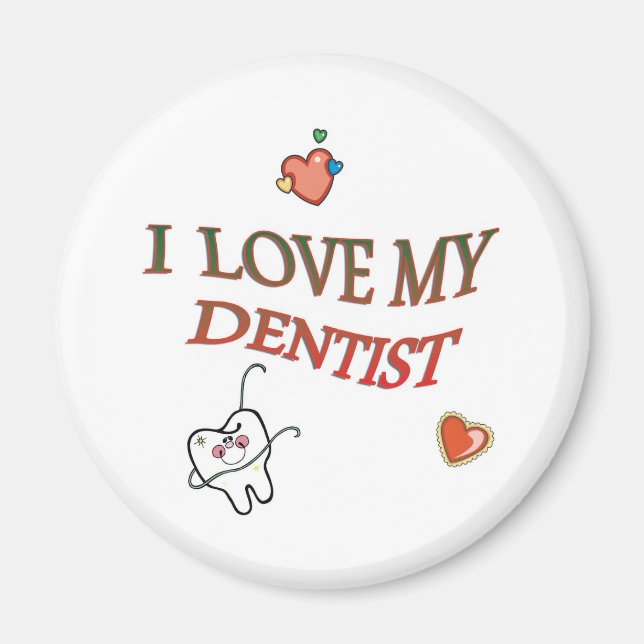 Imã Amo Meu Dentista (Frente)