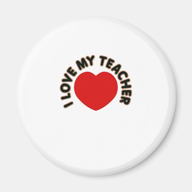Imã Amo Meu Professor (coração) (Frente)