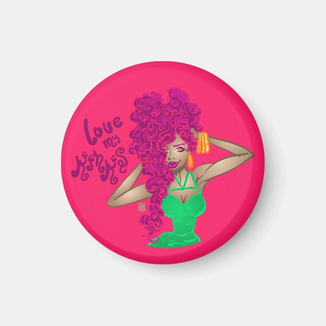 Imã Amo minhas gargantas (Frente)