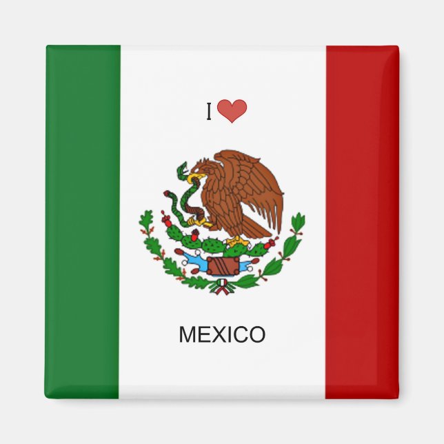 Imã Amo o México, Bandeira do México (Frente)