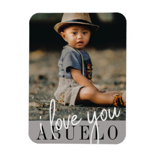 Ímã Amo-Te Abuelo Foto Personalizada