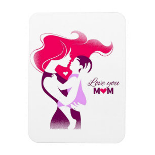 Ímã Amo-Te Mãe - Dia de as mães Bonita E Corajosa