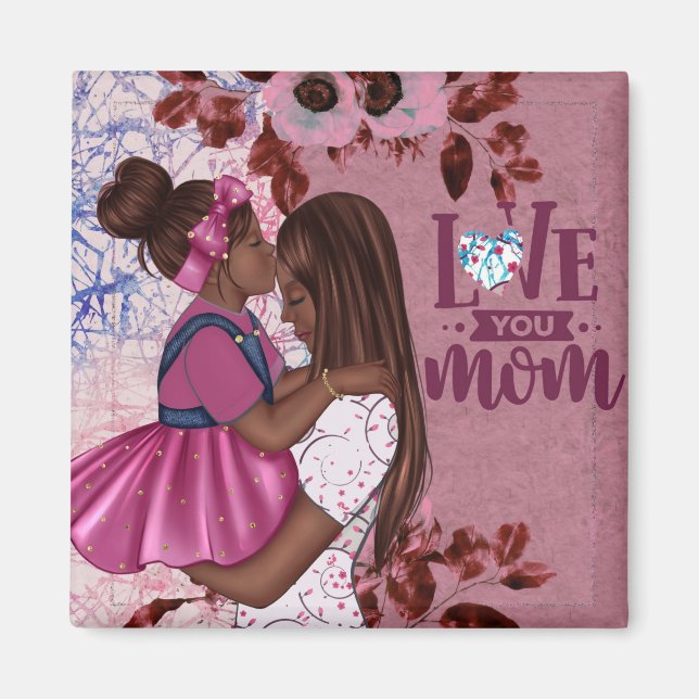 Imã Amo-Te Mãe E Dia de as mães Filho (Frente)