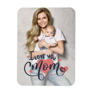 Ímã Amo-te mãe, mãe, tipografia, dia de as mães