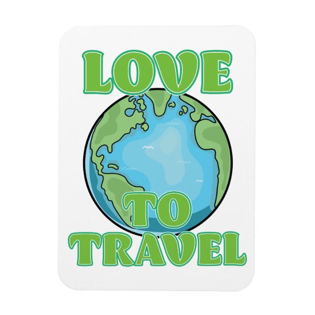 Ímã Amo Viajar (Vertical)