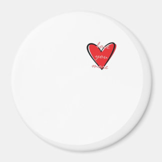 Imã Amo Você Mais Estilo Minimalista Criativo