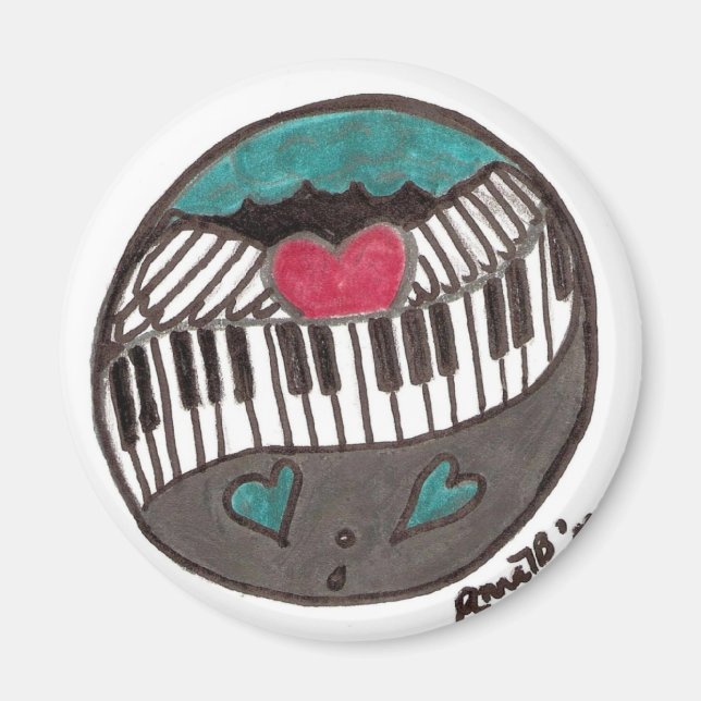 Imã Amor a Piano T (Frente)