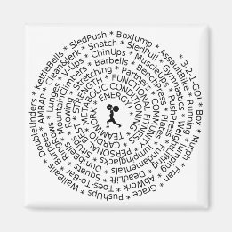 Imã AMOR AO TRABALHO - Design de inspiração cruzada