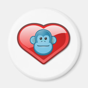 Imã Amor azul do macaco