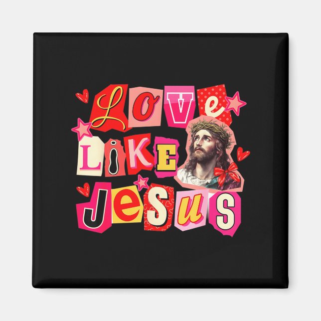 Imã Amor Como Jesus Deus Religioso Cristão Dia dos Nam (Frente)