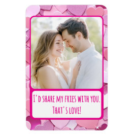 Ímã Amor Confetti Coração Compartilha Minhas Fries Fle