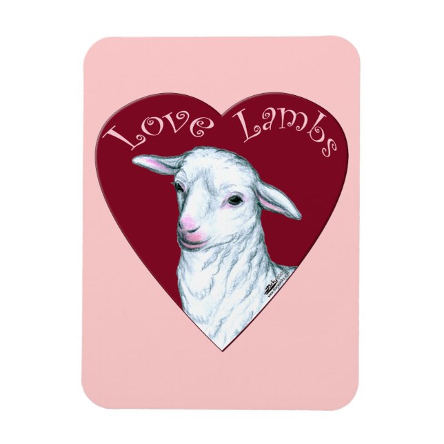 Ímã Amor Cordeiros (Vertical)