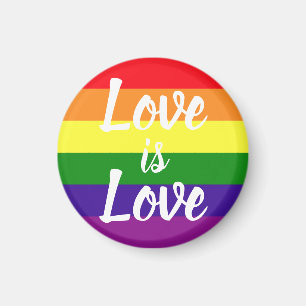 Imã Amor Cores Arco-Íris Orgulho LGBTQ