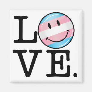 Imã Amor da bandeira do orgulho do Transgender