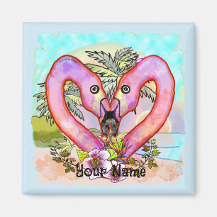 Imã Amor de Flamingo