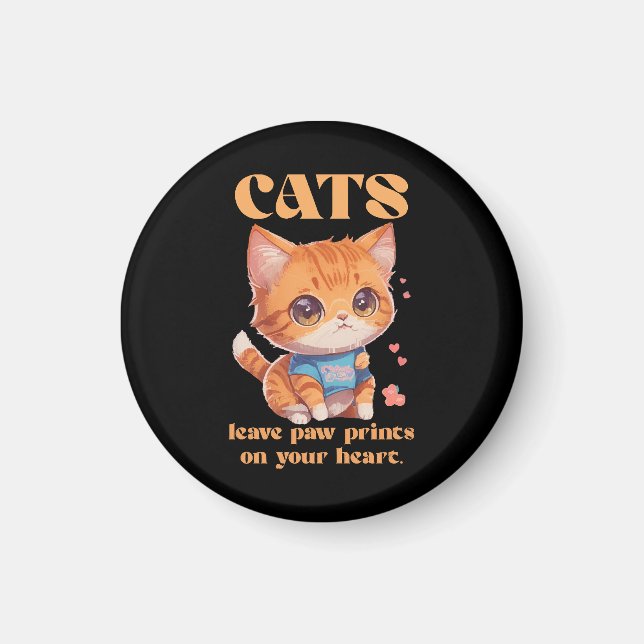 Imã amor de gatinho fofo (Frente)