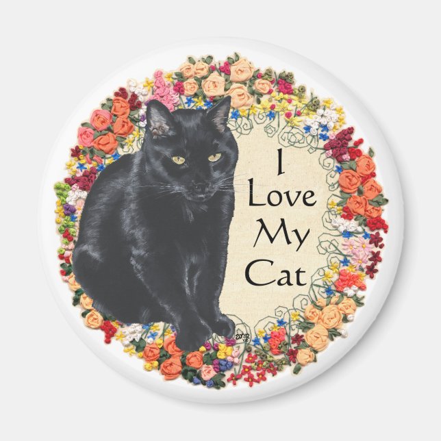 Imã Amor de Gato Preto (Frente)