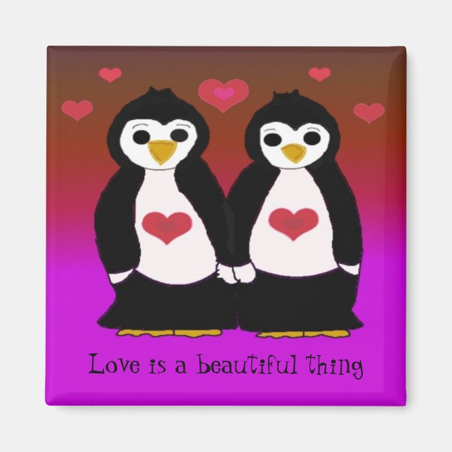 Imã Amor de Pinguim (Frente)