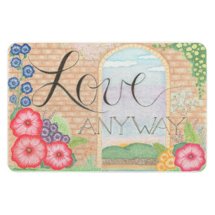 Ímã Amor de qualquer forma (Floral) Magnet flexível