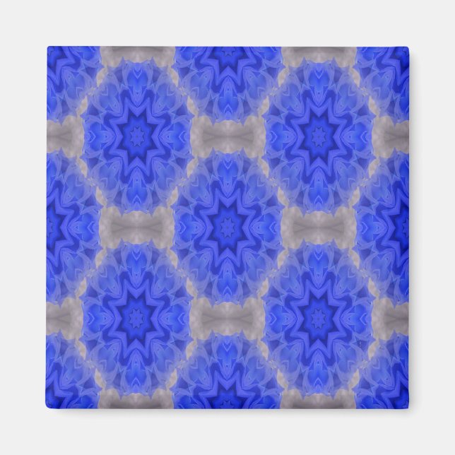 Imã Amor de renda azul... (Frente)