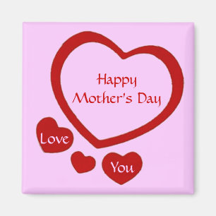 Imã Amor Dia de as mães Magnet