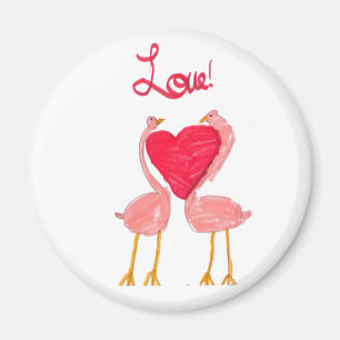 Imã Amor do flamingo