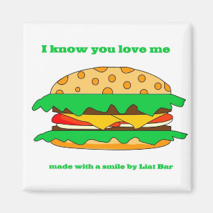 Imã amor do Hamburger