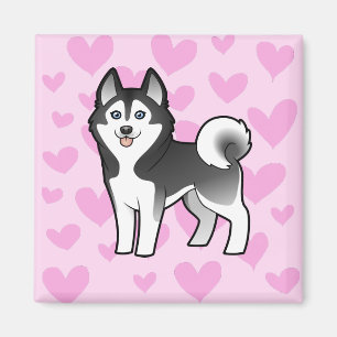 Imã Amor do rouco Siberian/Malamute do Alasca