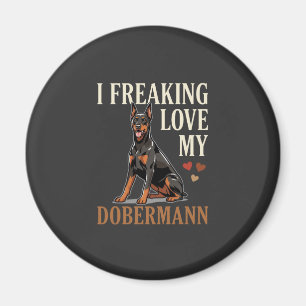 Imã Amor Dobermann Amante de Cachorro
