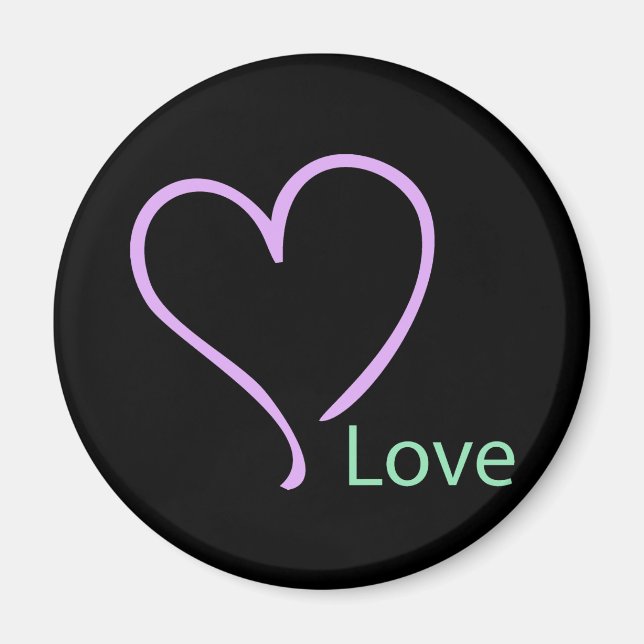 Imã Amor e Coração Simples (Frente)