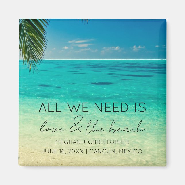 Imã Amor e o Favor do Casamento de Praia (Frente)