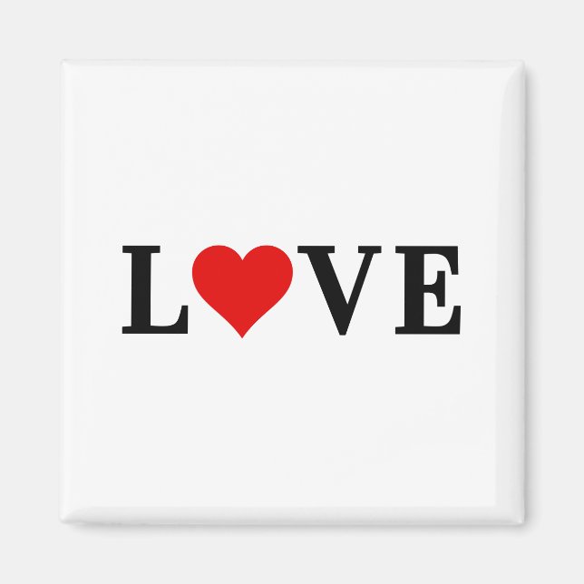 Imã AMOR Elegante Minimalista Simples (Frente)