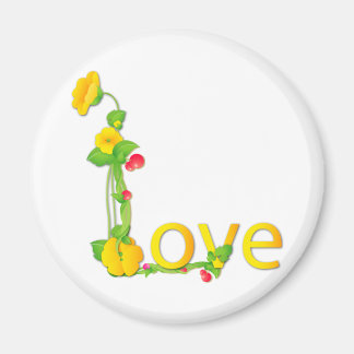 Imã Amor em Flores Amarelas