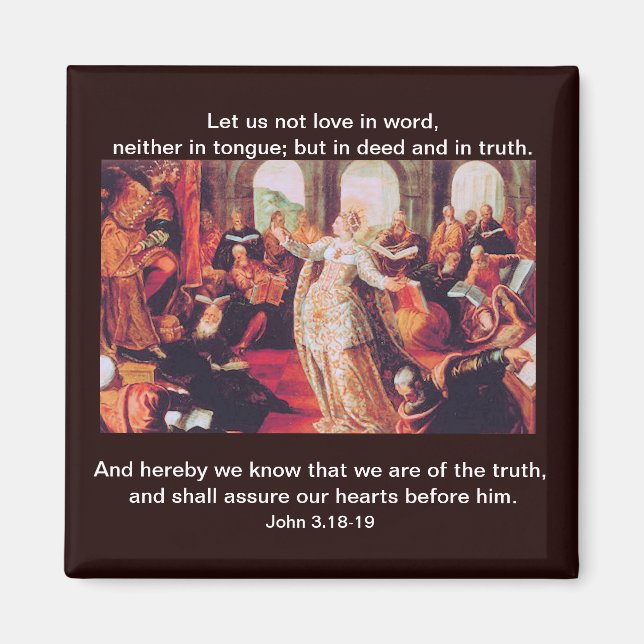 Imã Amor em Morte e Verdade - Magnet (Frente)